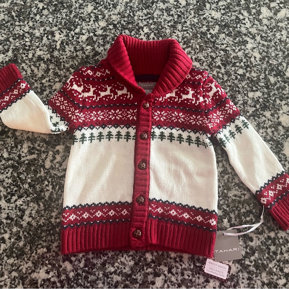 New baby holiday sweater  (TAHARI brand)